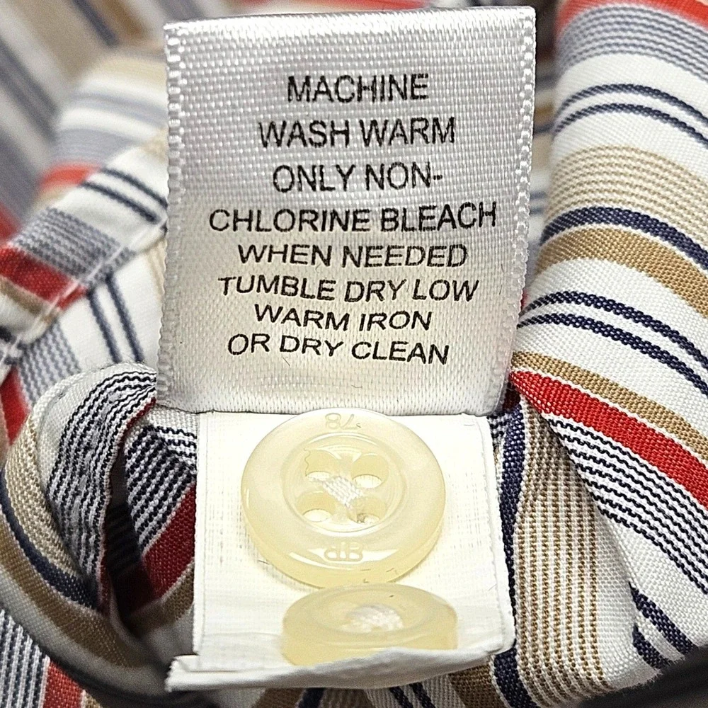 Banana Republic Button Down Men XL Multicolor Striped Classic Fit Preppy Fall